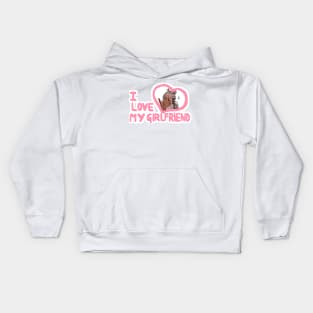 I love my girlfriend Ed Teach Kids Hoodie